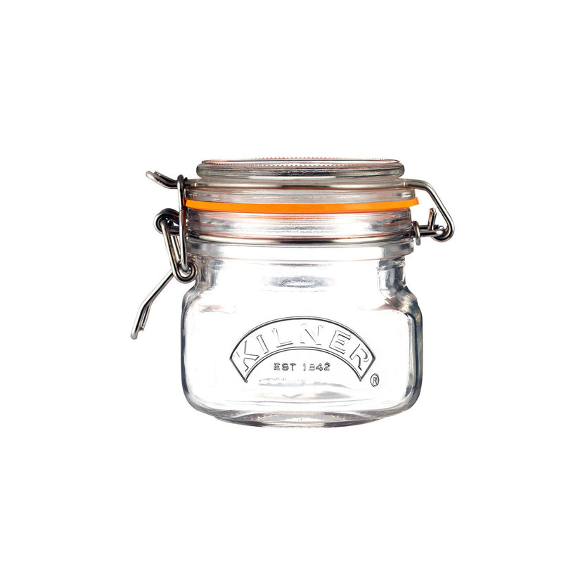 Kilner Square Clip Top Jar, 250ml / 9 x 8.5cm