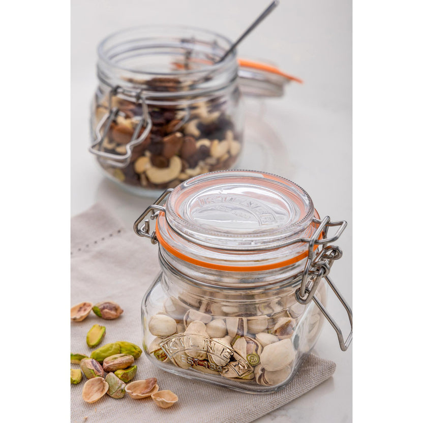 Kilner Square Clip Top Jar, 250ml / 9 x 8.5cm