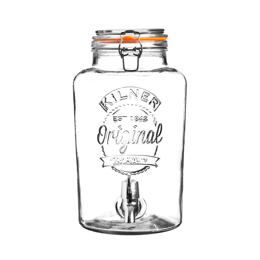 Kilner Round Storage Jar with Dispensing Tap, 5 Litre