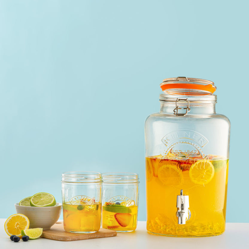 Kilner Round Storage Jar with Dispensing Tap, 5 Litre