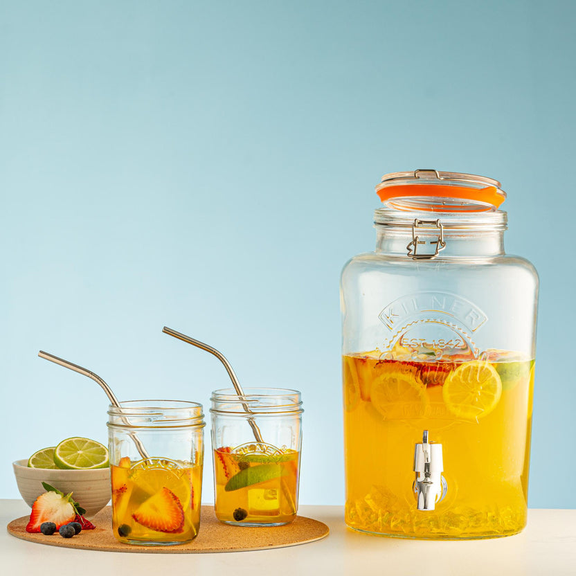 Kilner Round Storage Jar with Dispensing Tap, 5 Litre