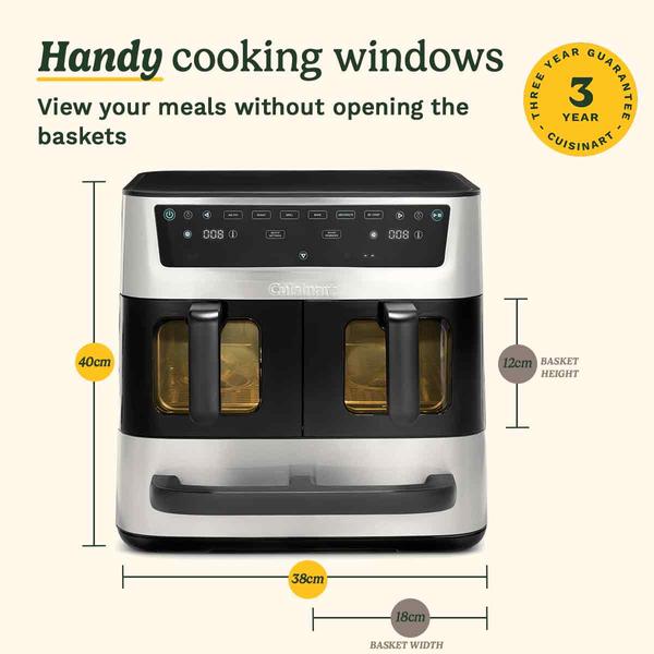 Cuisinart Tri-Zone PFAS Free Air Fryer 13.2L (AFT13XSSU)