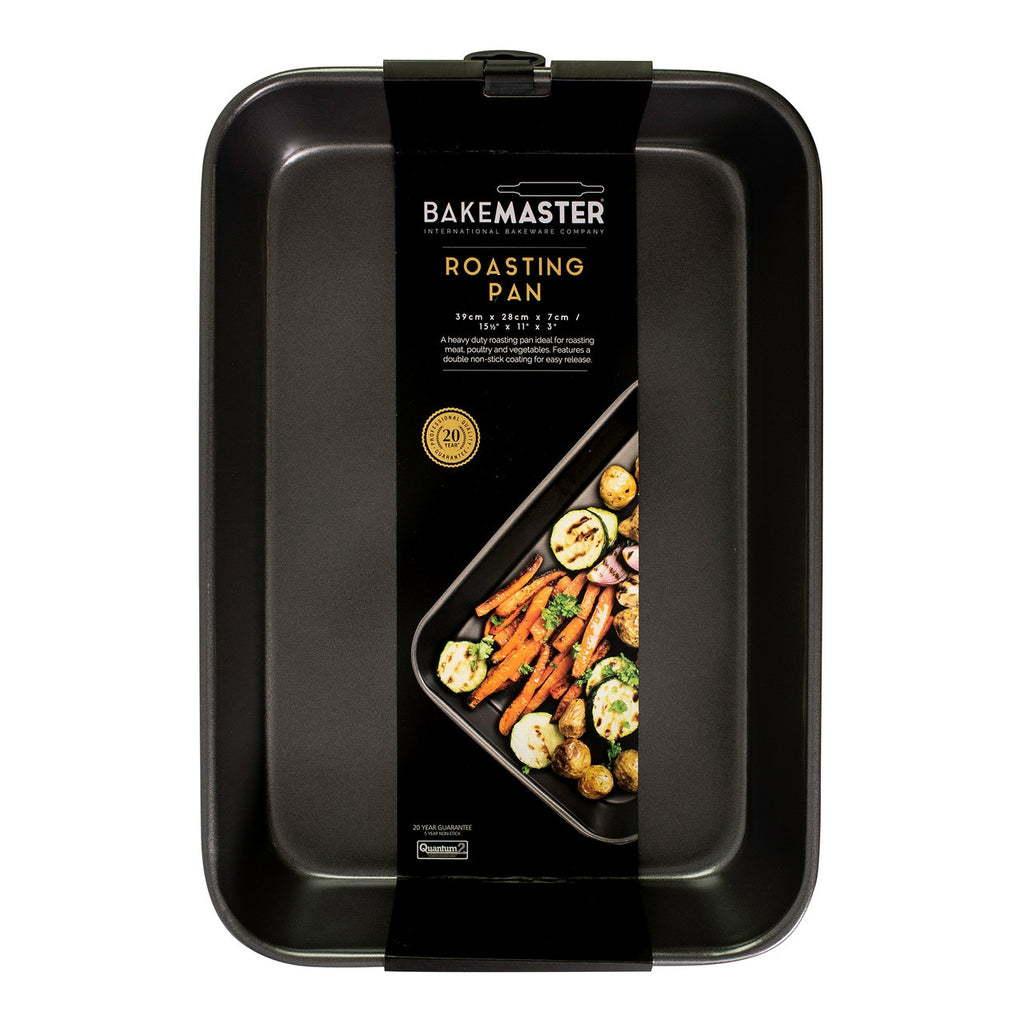 Bakemaster Large Deep Roasting Pan, 39 X 28 X 7Cm - Non-Stick image 2