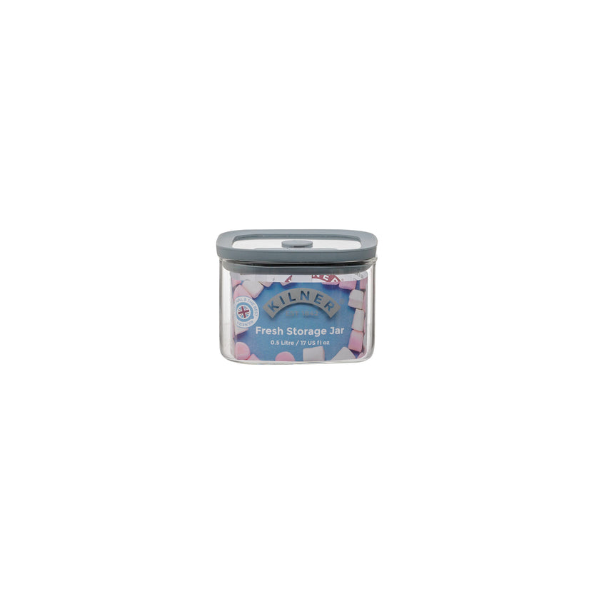 Kilner Fresh Storage 500ml Square Jar