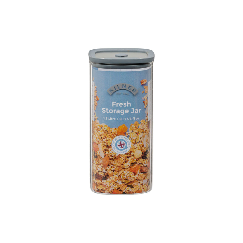 Kilner Fresh Storage 1.5L Square Jar
