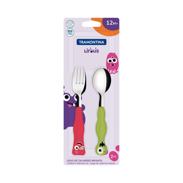 Tramontina Children's Monster Cutlery 2 Piece Set image 1