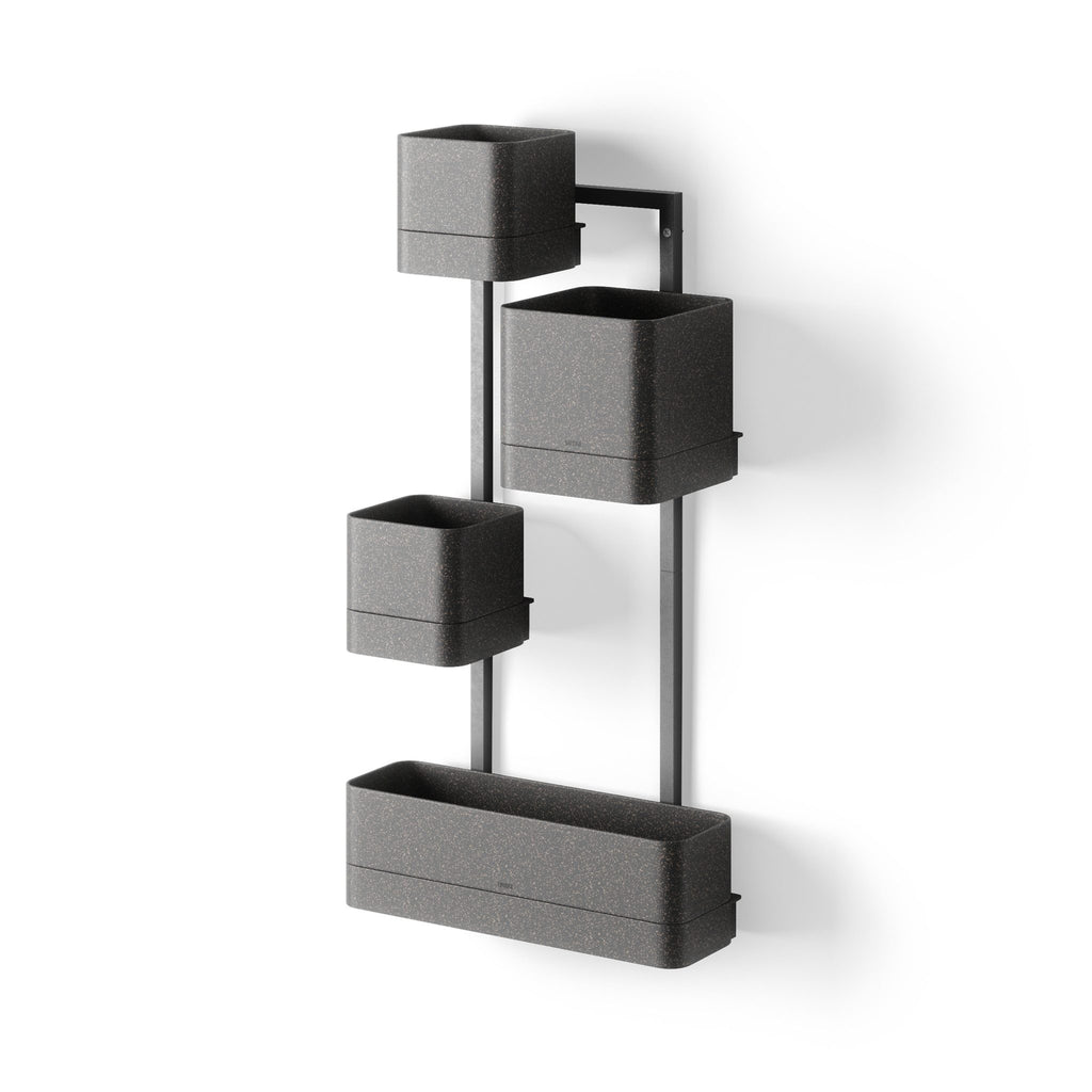 Umbra Cubiko Wall Planter - Black image 0