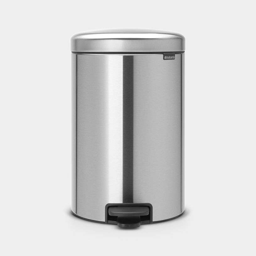Brabantia Newicon Pedal Bin 20 Litre - Matt Steel image 0