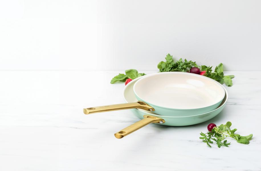 GreenPan Padova 2 Piece PFAS Free Frypan 26/30cm Mint