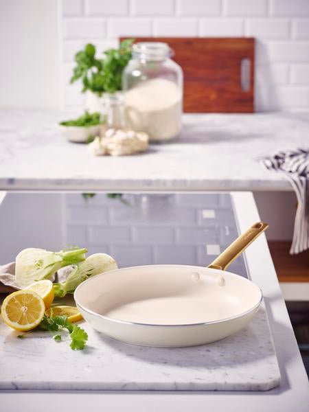 GreenPan Padova PFAS Free 28cm Open Frypan Cream