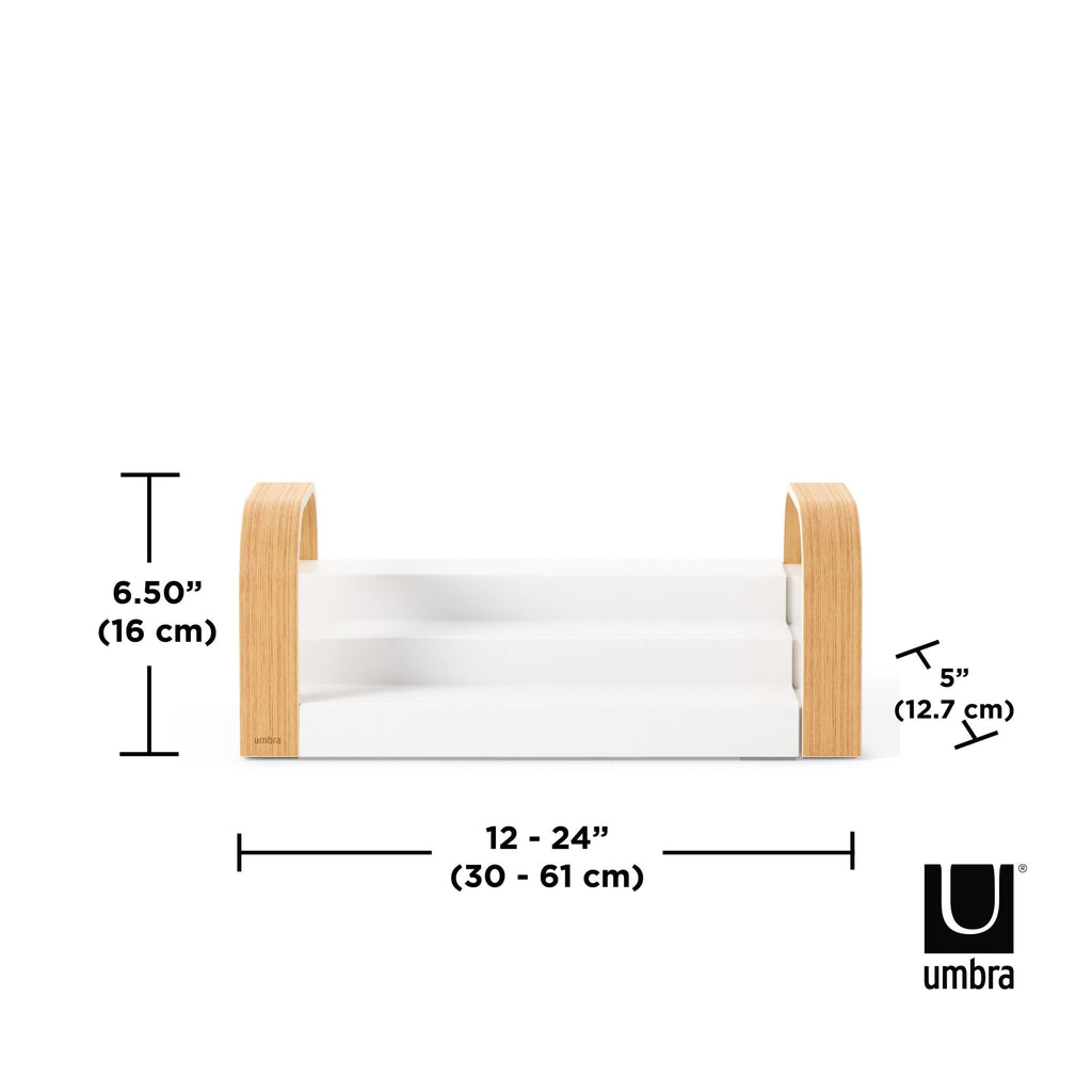Umbra Bellwood 3-Tier Spice Shelf White/Natural image 5