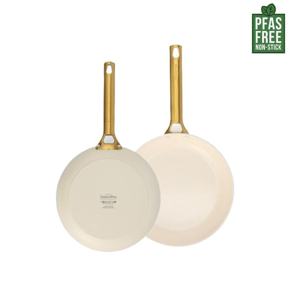 GreenPan Padova 2 Piece PFAS Free Frypan 26/30cm Cream