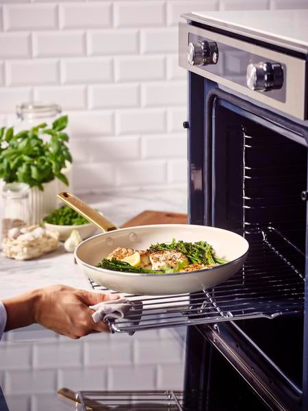 GreenPan Padova 2 Piece PFAS Free Frypan 26/30cm Cream