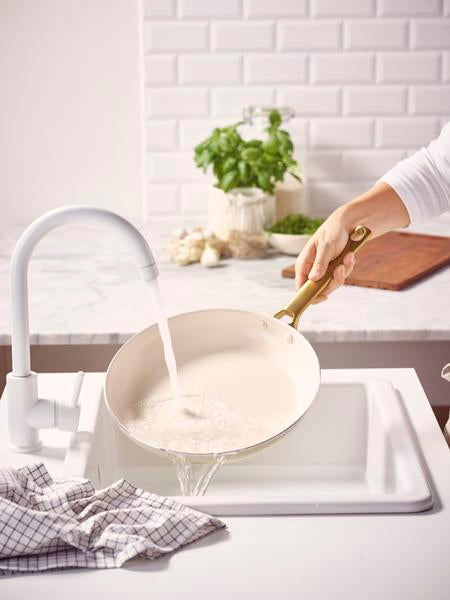 GreenPan Padova 2 Piece PFAS Free Frypan 26/30cm Cream