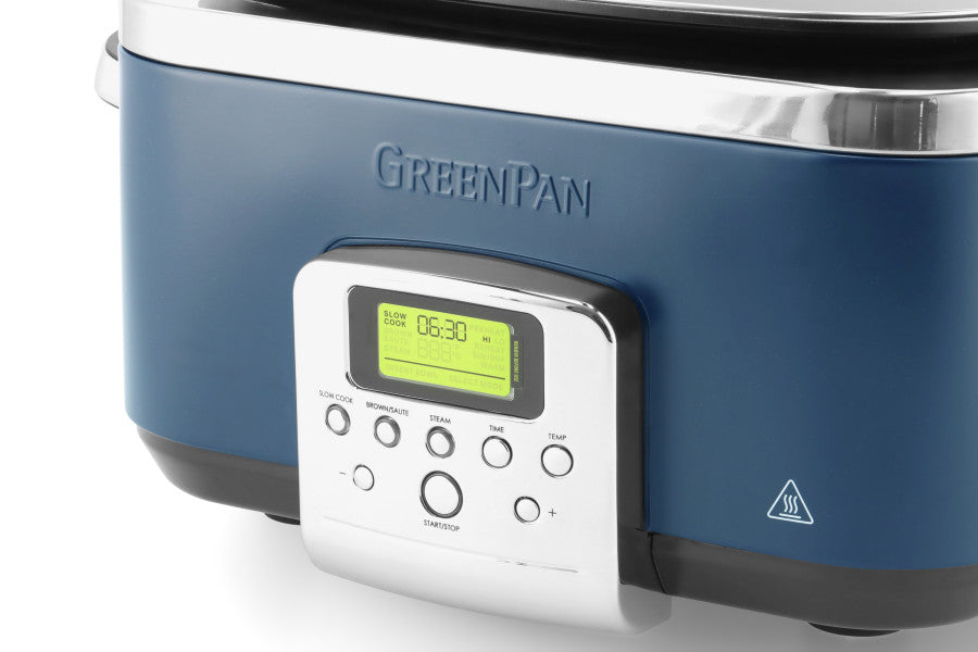 GreenPan Slow Cooker 6L PFAS Free - Oxford Blue image 2