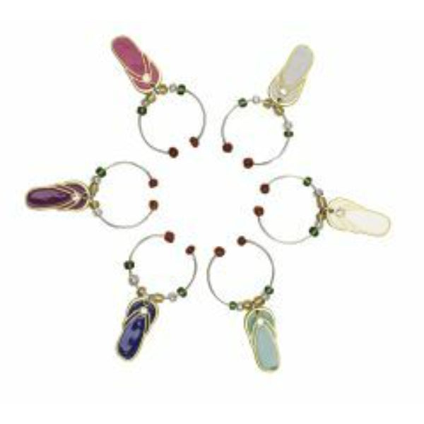 Avanti Wine Charms, Set Of 6 - Thongs image 0