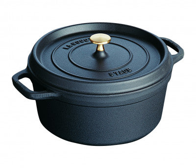 Staub Round Cocotte - 24cm Black image 0
