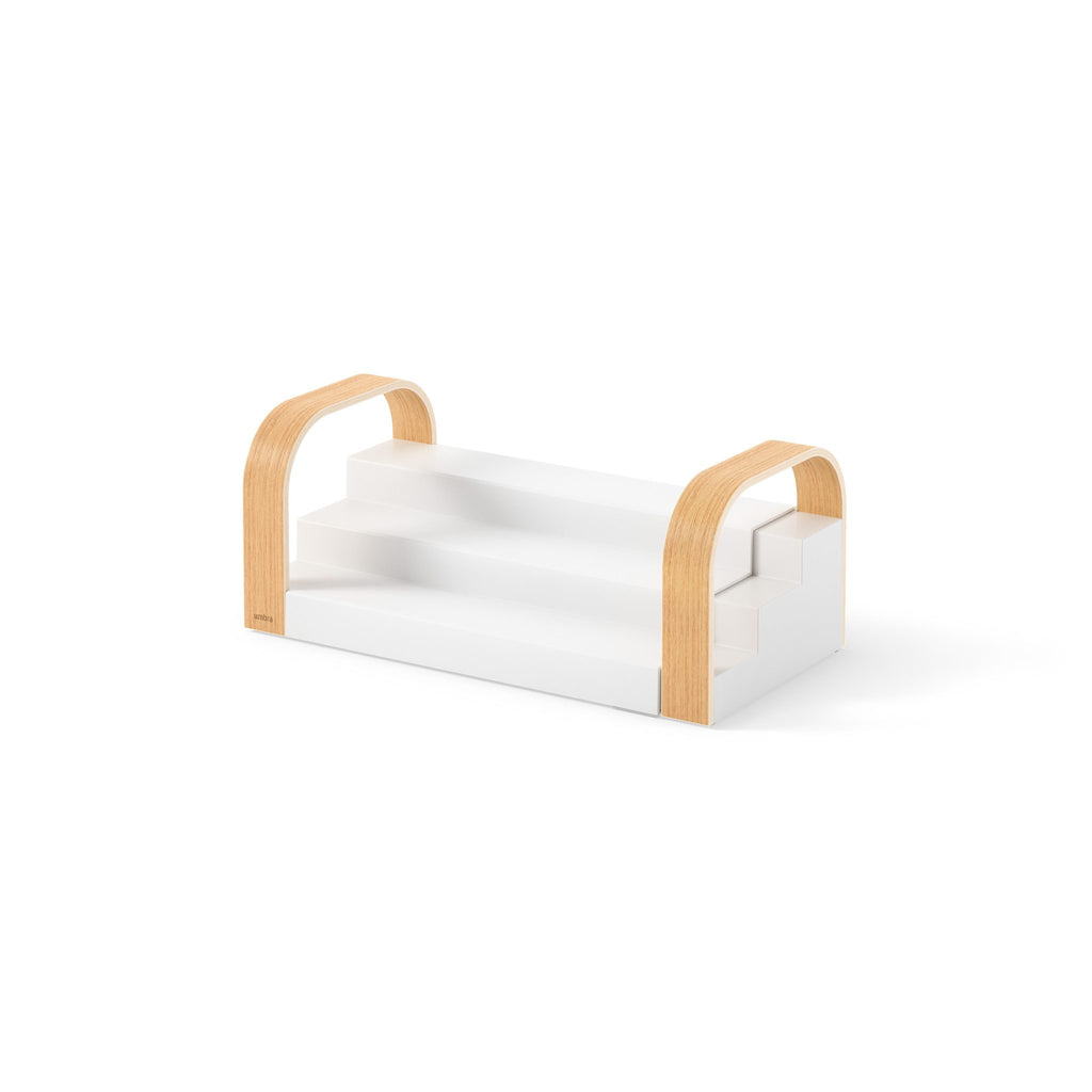 Umbra Bellwood 3-Tier Spice Shelf White/Natural image 3