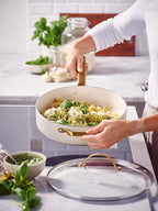 GreenPan Padova PFAS Free Saute Pan 28cm/3.6L Cream
