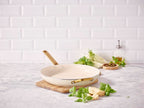 GreenPan Padova PFAS Free Frypan 32cm with Helper Handle Cream