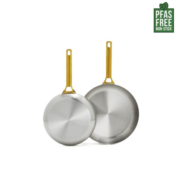 GreenPan Padova Stainless Steel PFAS Free Frypan 20cm