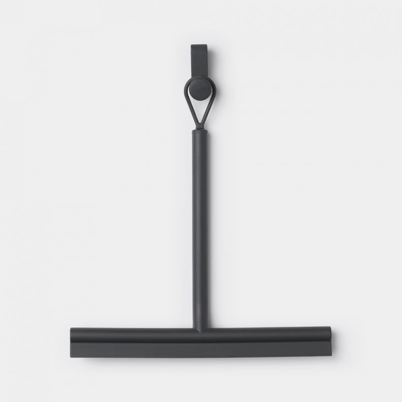 Brabantia Shower Squeegee ReNew, with door hook - Dark Grey image 0