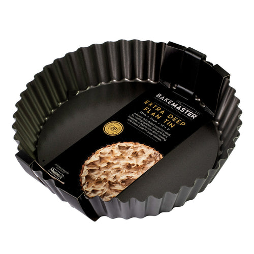 Bakemaster Loose Base Rnd Deep Flan/Quiche Pan, 25? X 5.5Cm - Non-Stick image 1