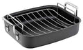 JAMIE OLIVER Jamie Oliver Premium Hard Anodised Roaster & Rack 26 x 32cm image 0