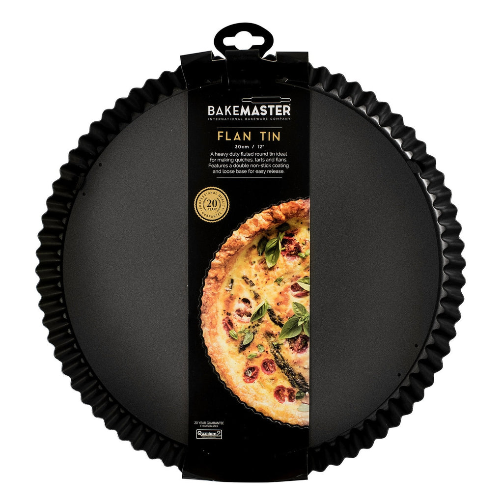 Bakemaster Loose Base Rnd Flan/Quiche Pan, 30? X 3.5Cm - Non-Stick image 2