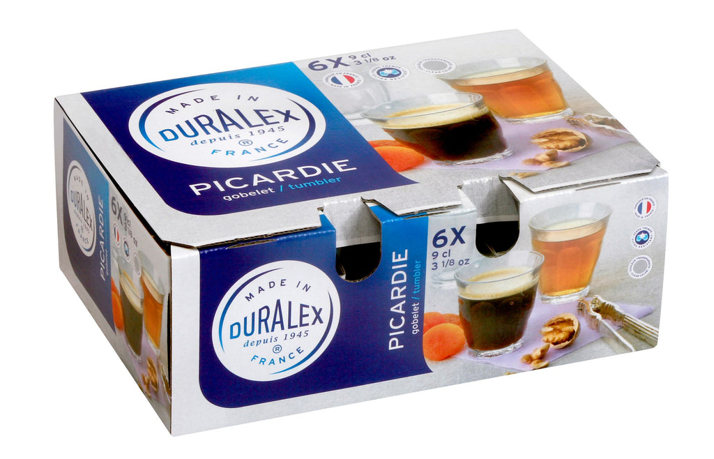 Duralex Picardie Clear Tumbler 90ml Set of 6 image 1