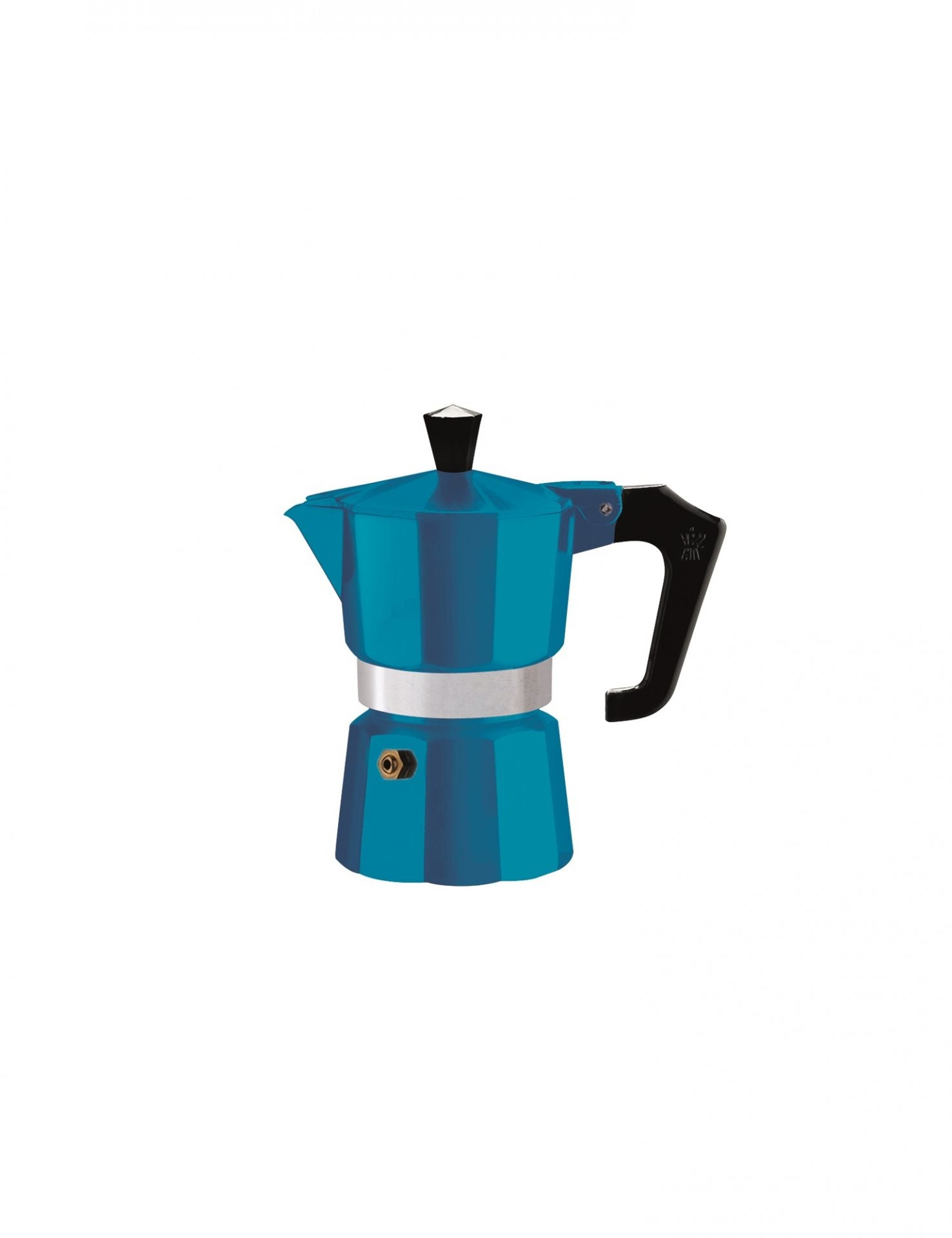 Pezzetti Teal Italexpress Aluminium Coffee Maker 1C image 0