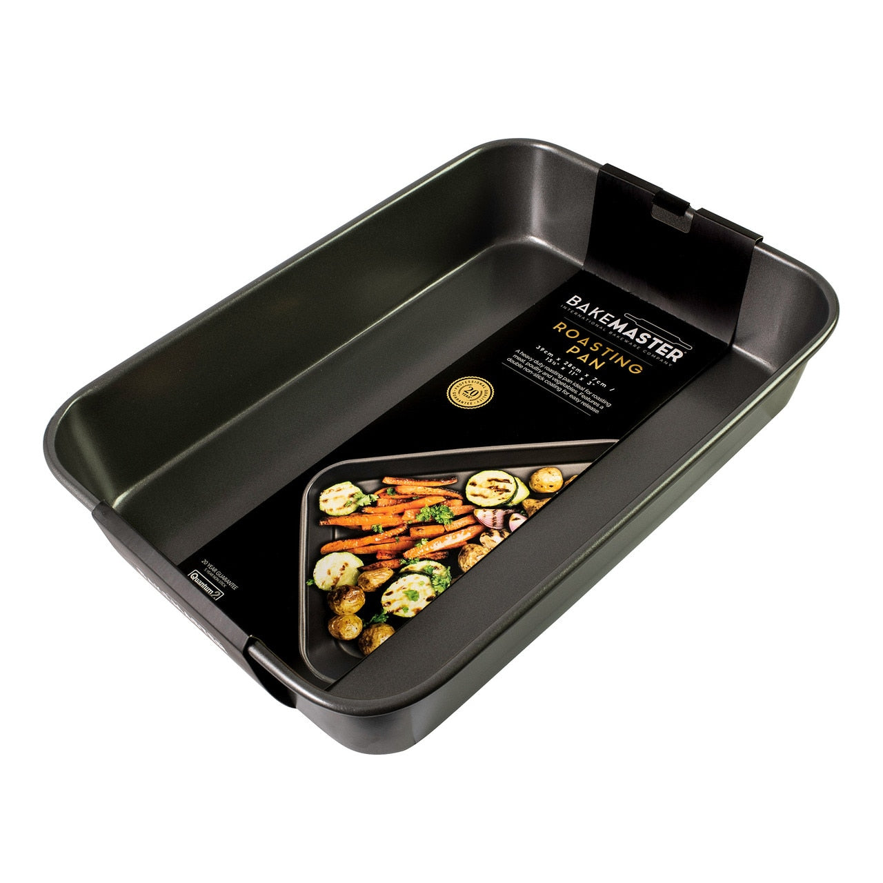 Bakemaster Large Deep Roasting Pan, 39 X 28 X 7Cm - Non-Stick image 1