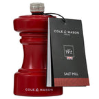 Cole & Mason Hoxton Red Gloss Salt Mill 104mm image 1