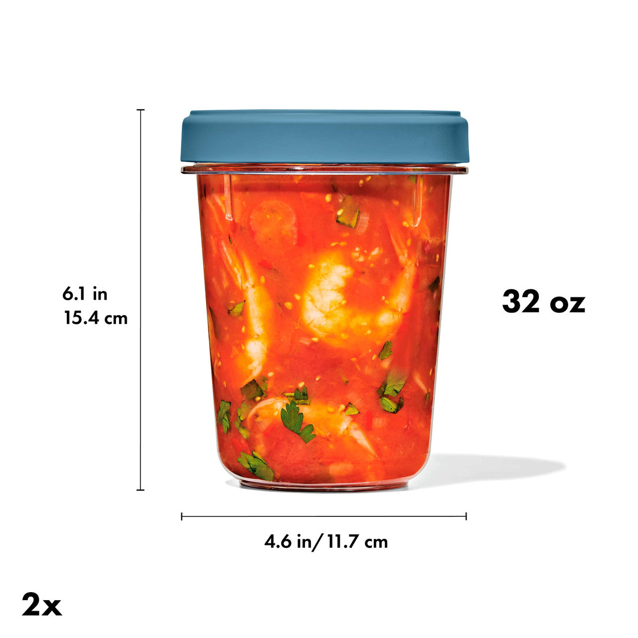 OXO Twist & Stack Container, 2 Pack / 946 ml image 1