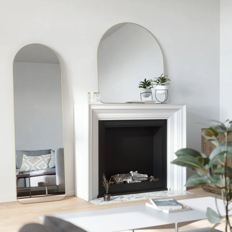 Umbra Hubba Arched 20x62" Mirror - Brass image 2