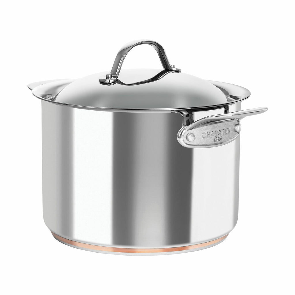 Chasseur Le Cuivre 24 x 17cm/7.6L Stock Pot with Lid image 0