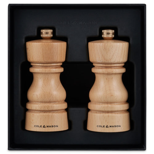 Cole & Mason London Mills Natural Beech Gift Set - 13cm image 1