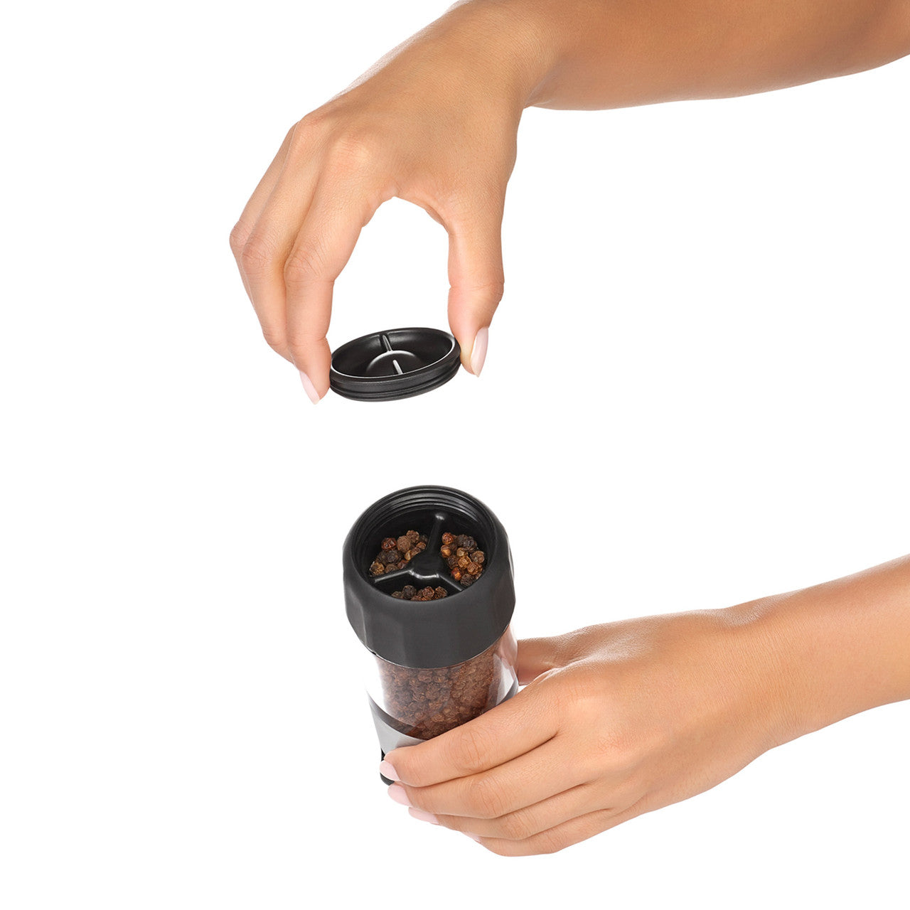 Oxo Accent Mess-Free Salt & Pepper Grinder Set image 3