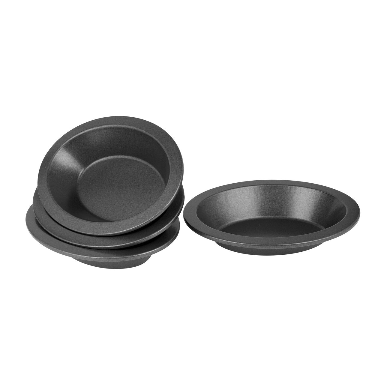Bakemaster Oval Pie Dish Set of 4 16 x 12.5 x 3cm - Non-stick image 0