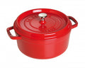 Staub Round Cocotte - 24cm Cherry Red image 0