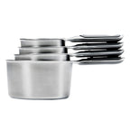 Oxo 4 Piece Stainless Steel Measuring Cup Set image 0