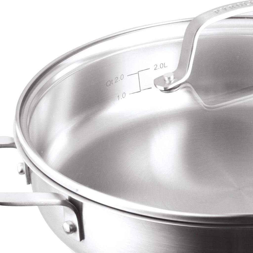 Pyrolux RADIUS 85 Sauté Pan with Helper Handle 28cm/3L