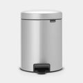 Brabantia Newicon Pedal Bin 5 Litre - Metallic Grey image 0