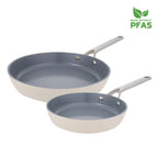Pyrolux NEXGEN 2 Piece Fry Pan Ivory 2 Piece Set