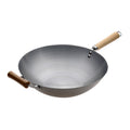Pyrolux Wok with Wood Long and Helper Handle 36cm