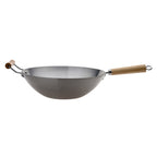 Pyrolux Wok with Wood Long and Helper Handle 36cm