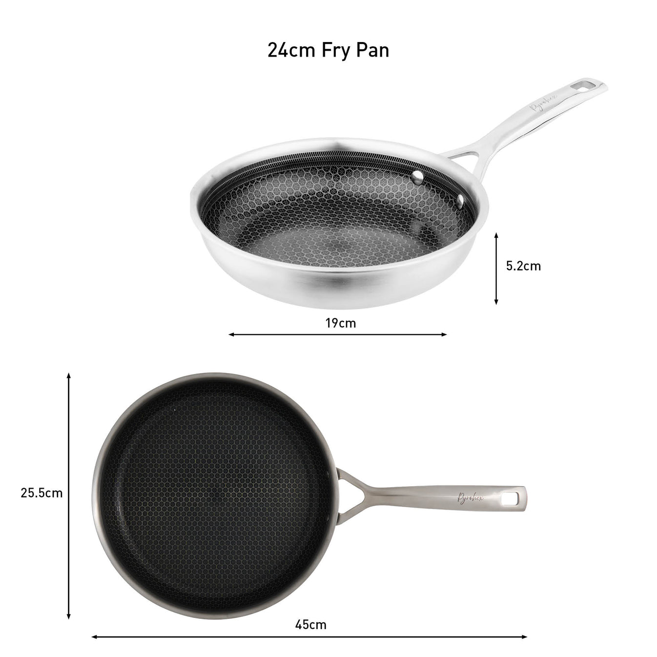 Pyrolux PYROHEX Fry Pan 24cm