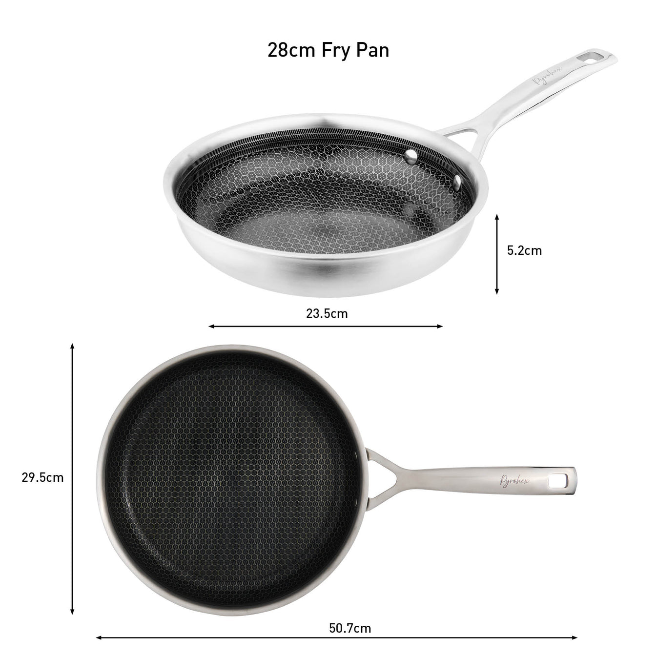 Pyrolux PYROHEX Fry Pan 24cm