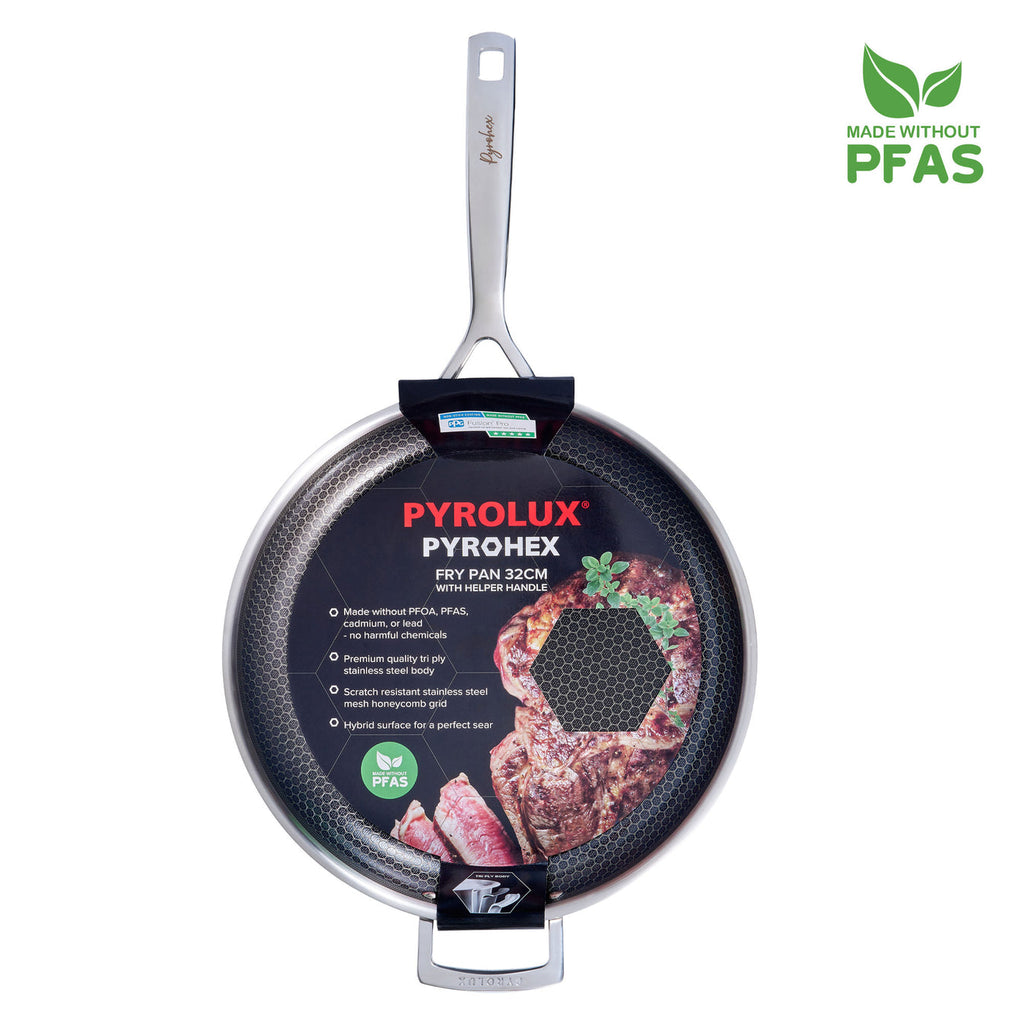 Pyrolux Pyrohex Fry Pan With Helper Handle 32cm