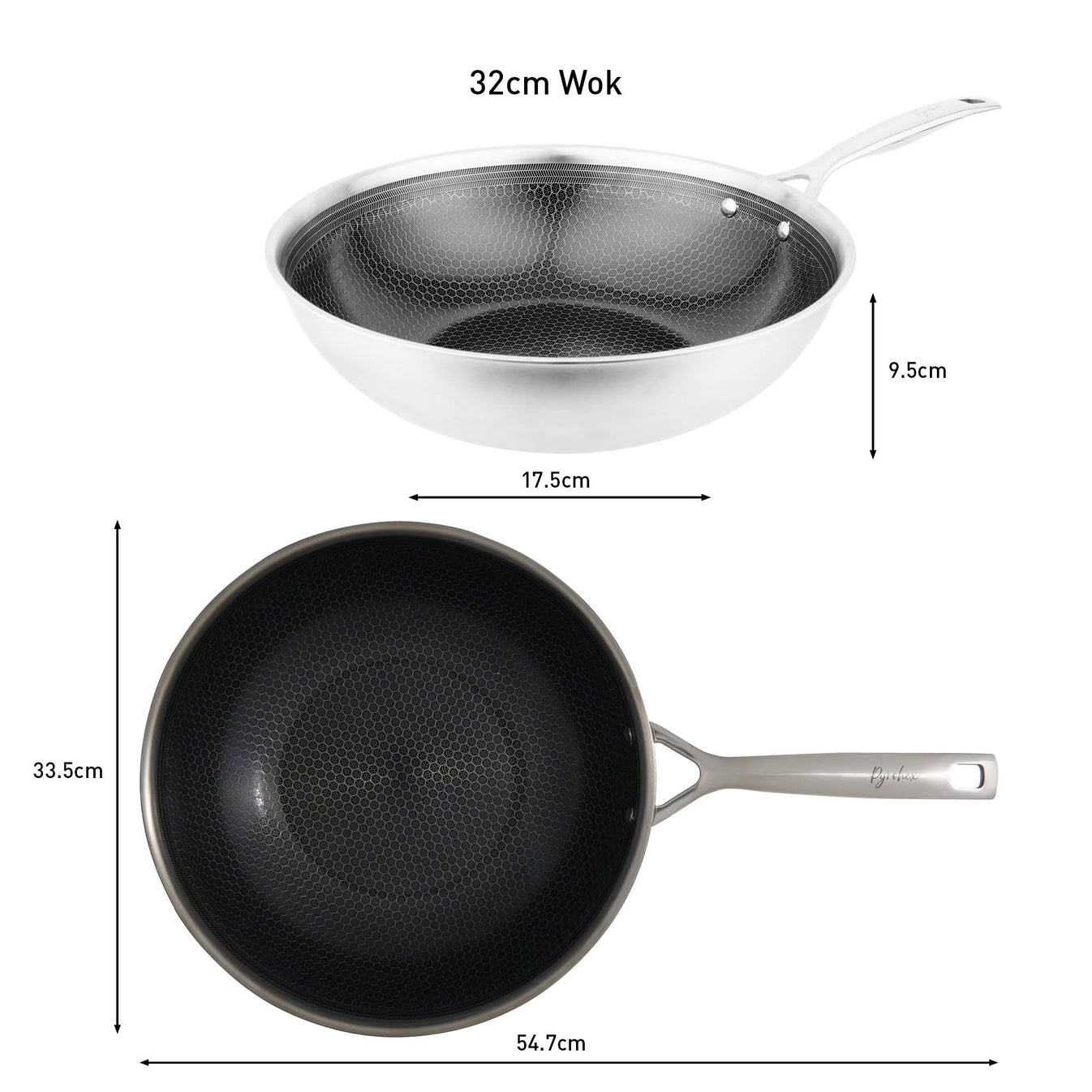 Pyrolux PYROHEX Wok 32cm